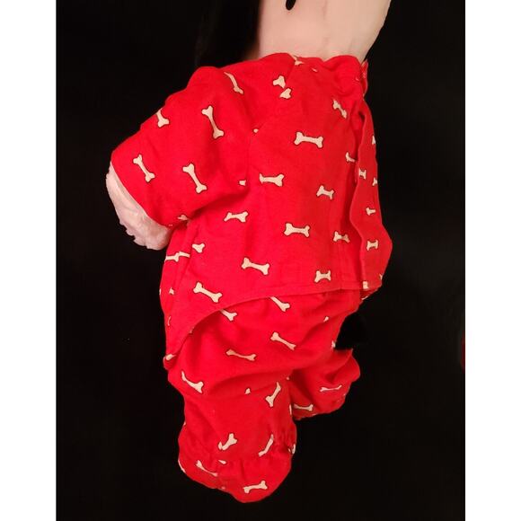 Rare Vintage The World Of Wonder Snoopy Stuffed Toy Figure w/ Red Pajamas Outfit - Picture 11 of 11